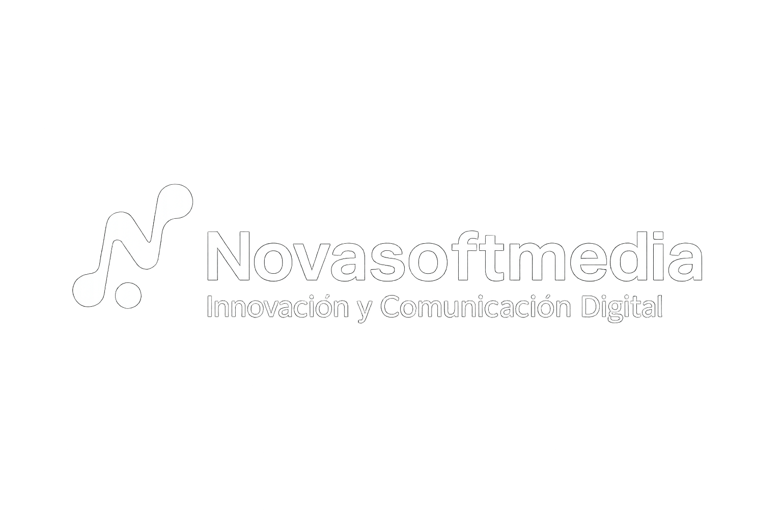 Logo NovaSoftMedia Blanco